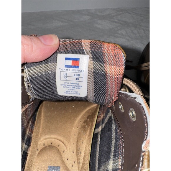 Tommy Hilfiger Memory Foam Brown Mens High Top Boots Size 10 TMRHODES main image 5